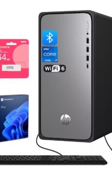 HP OmniDesk Desktop (2025/2026) – Intel Core i7, 32GB DDR5, 1TB NVMe SSD with Prime Link Bundle